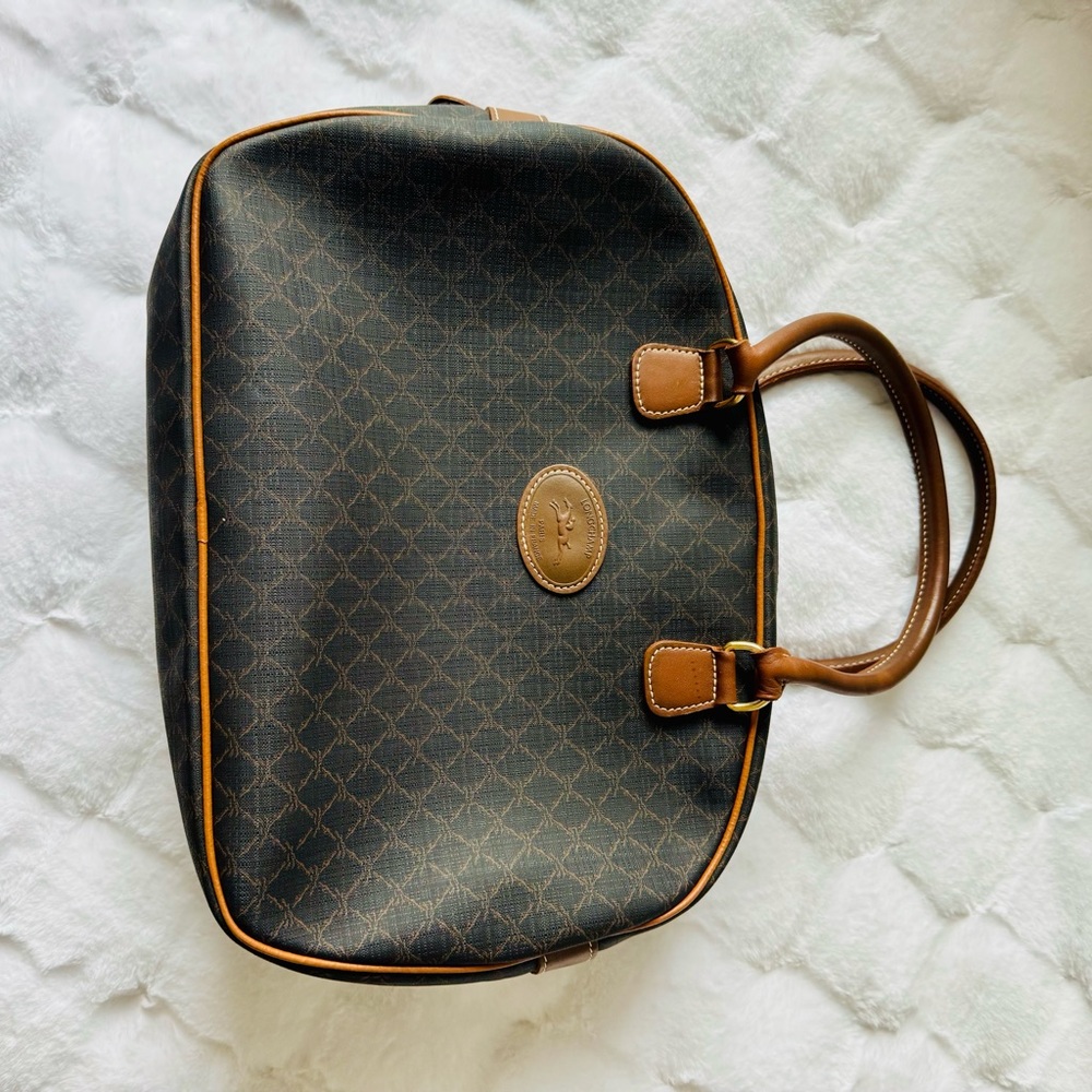 Longchamp Brown Satchel with Structured Design - Picture 9 of 9